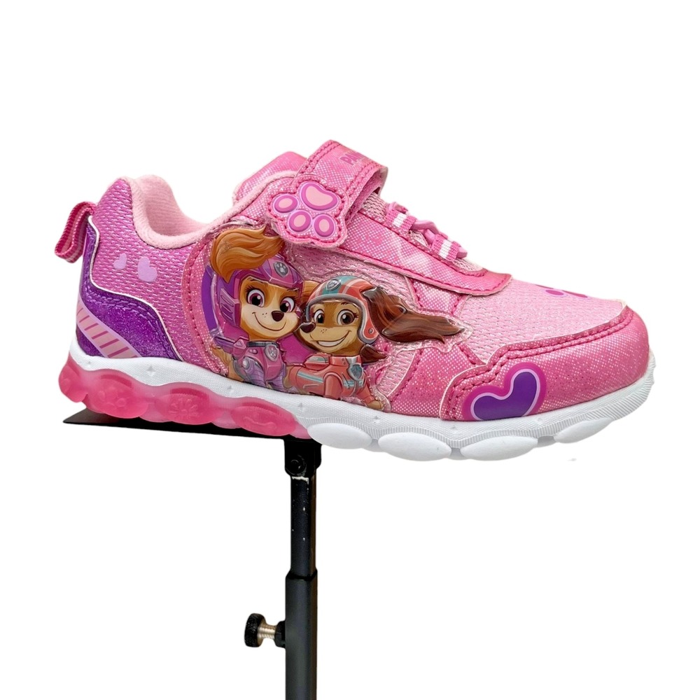 Nickelodeon Paw Patrol Little Girls Light-up Slip-on Shoes Size 12 Pink Purple